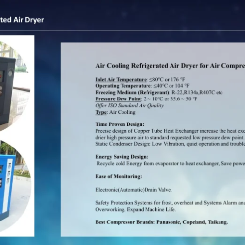 Air  Cooling Refrigerated Air Dryer