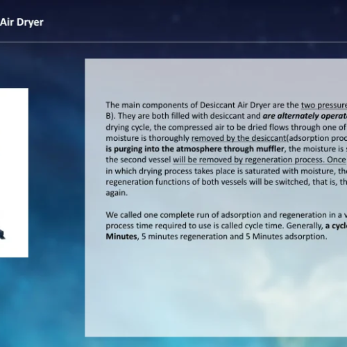 Heatless Desiccant Air Dryer