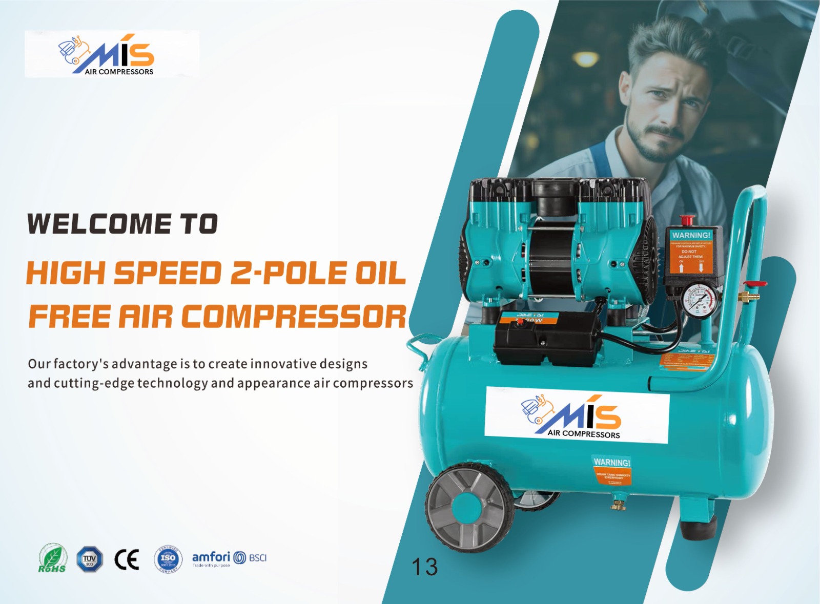 HIGH SPEED 2-POLE OIL FREE AIR COMPRESSOR
